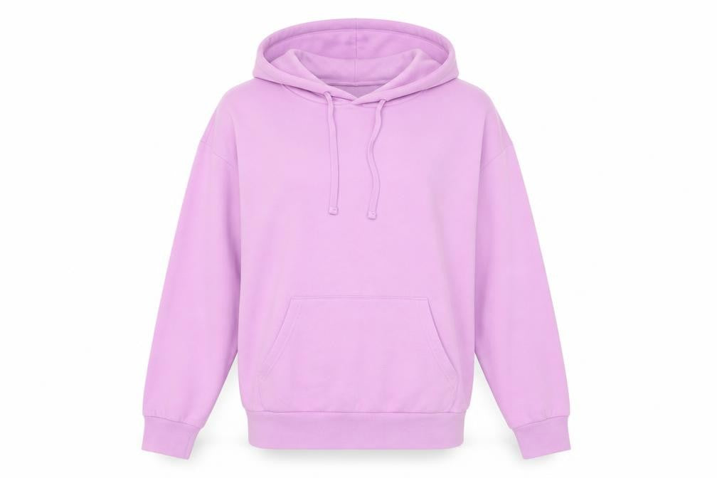 Front view of Monki Women's Purple Pullover Hoodie, size S