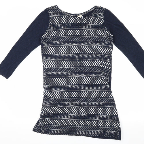White Stuff Women's Blue Knit Cardigan - Size 10 with Buttons