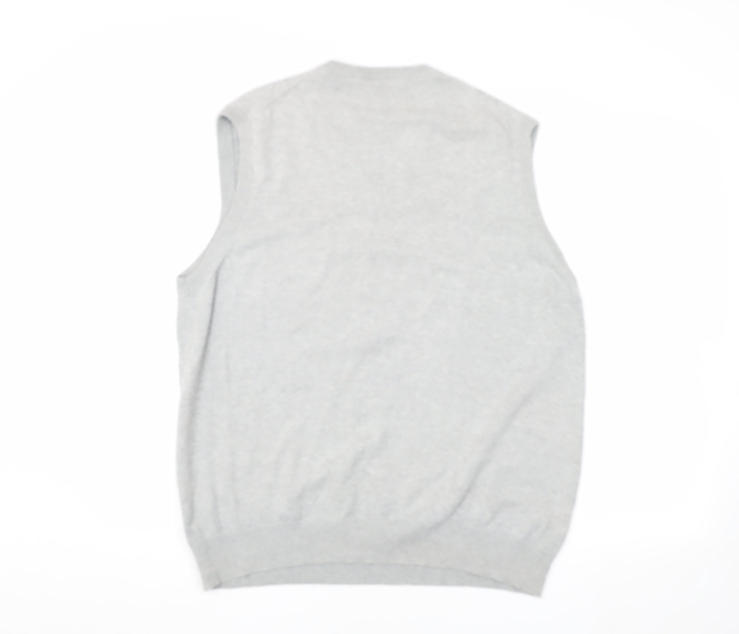 Marks and Spencer Men's Grey L Cotton Vest