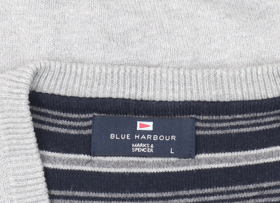Marks and Spencer Men's Grey L Cotton Vest