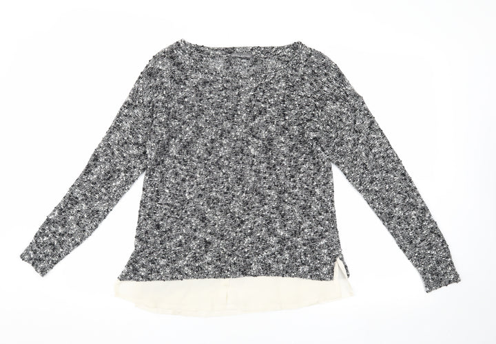 Laura Ashley Grey Women's Jumper, UK Size 10, Round Neck