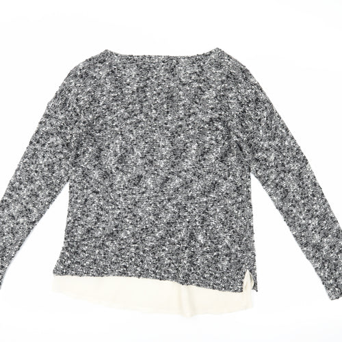 Laura Ashley Grey Women's Jumper, UK Size 10, Round Neck