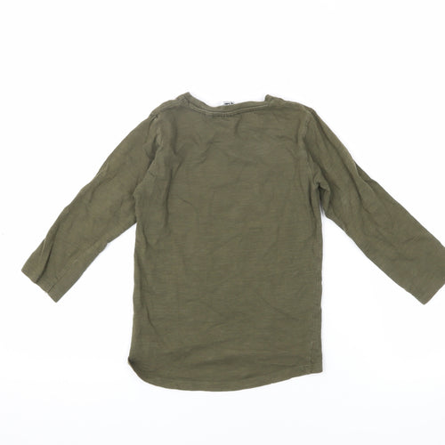 Next Boys Mickey Mouse Green T-Shirt Long Sleeve 2-3 Years
