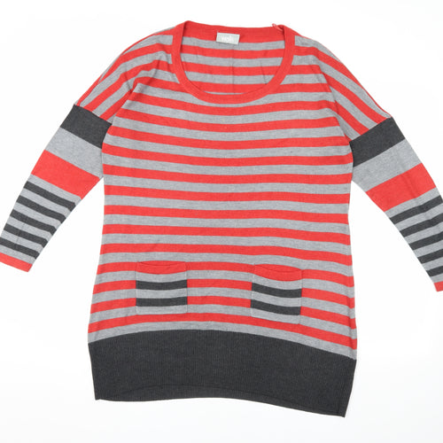 Wallis Women's Striped Pullover Jumper, Multicoloured L