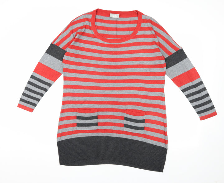 Wallis Women's Striped Pullover Jumper, Multicoloured L