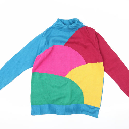 Kite Women's Multicoloured Mock Neck Pullover Jumper M