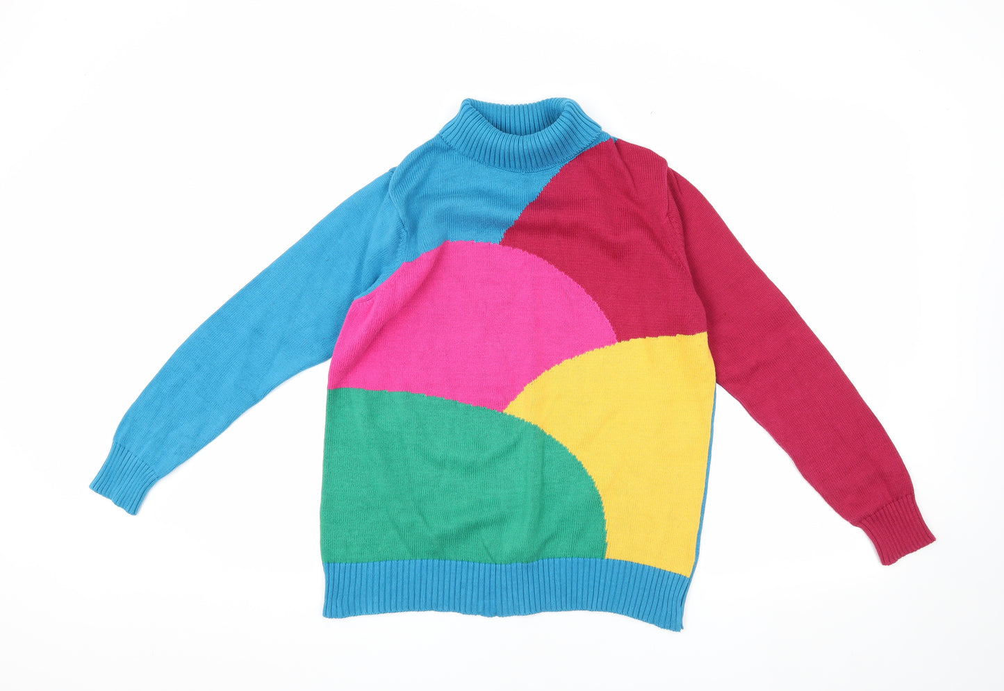 Kite Women's Multicoloured Mock Neck Pullover Jumper M