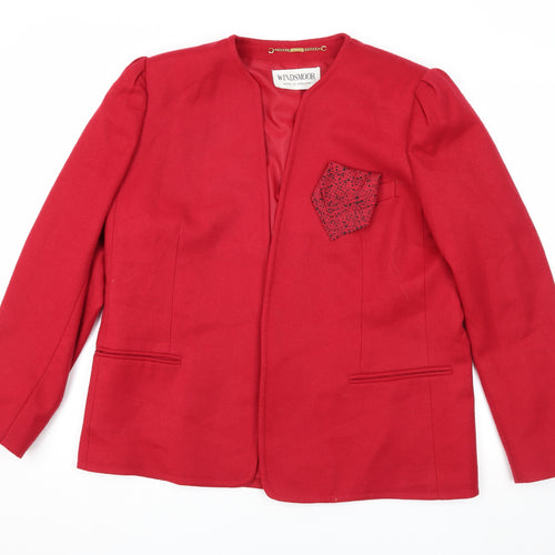 Windsmoor Women’s Red Blazer Size 16
