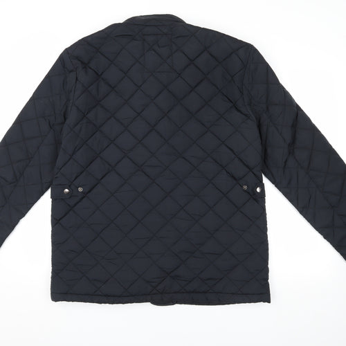 Howick Men's Black Quilted Jacket - Size L, Casual Wear