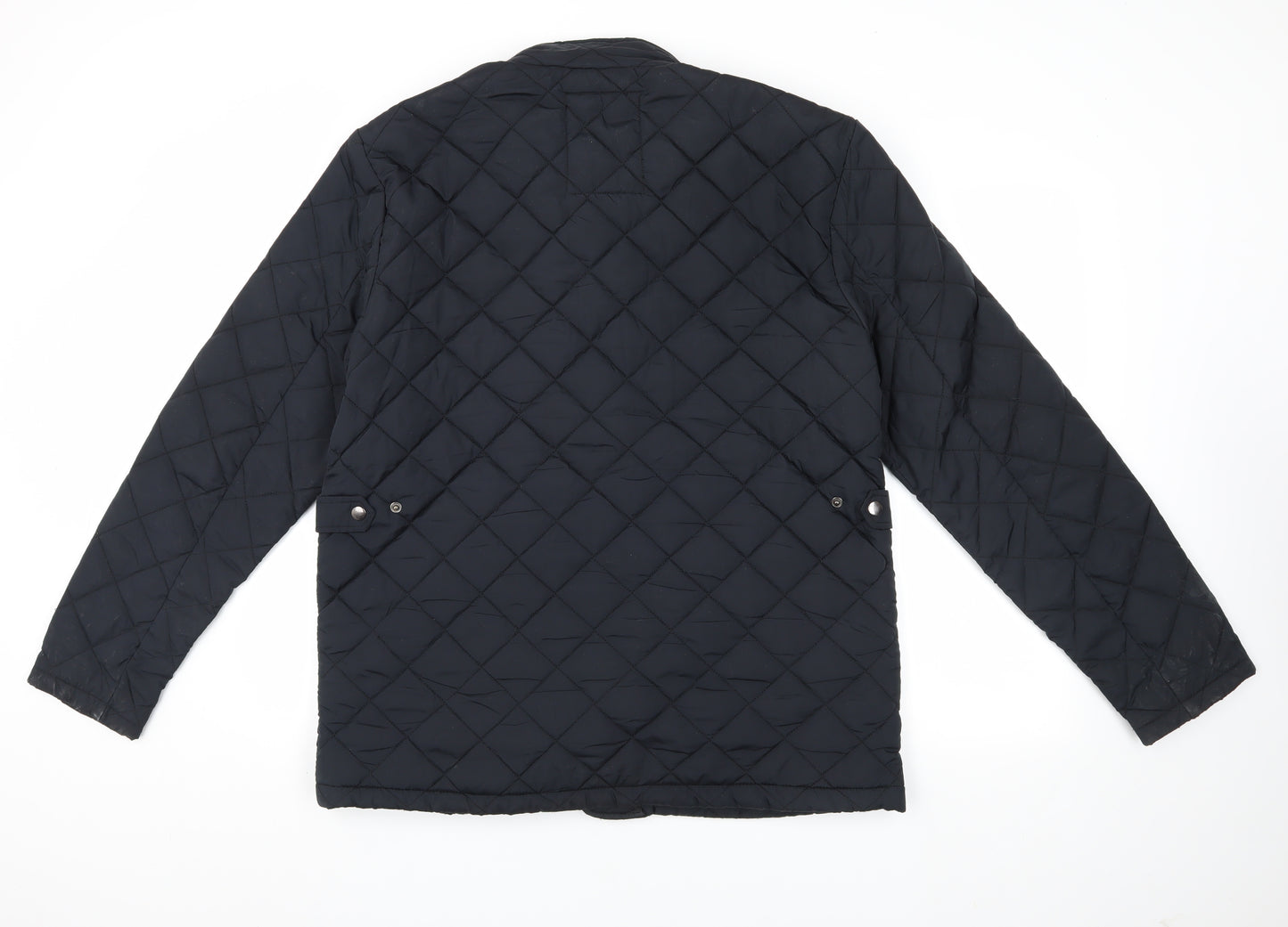 Howick Men's Black Quilted Jacket - Size L, Casual Wear