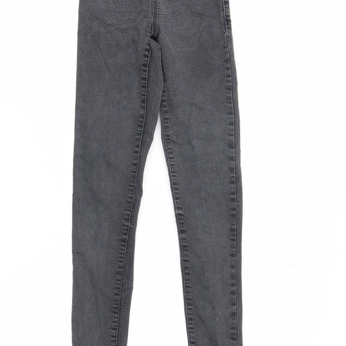 PrettyLittleThing Womens Black Disco Jeans Size 4