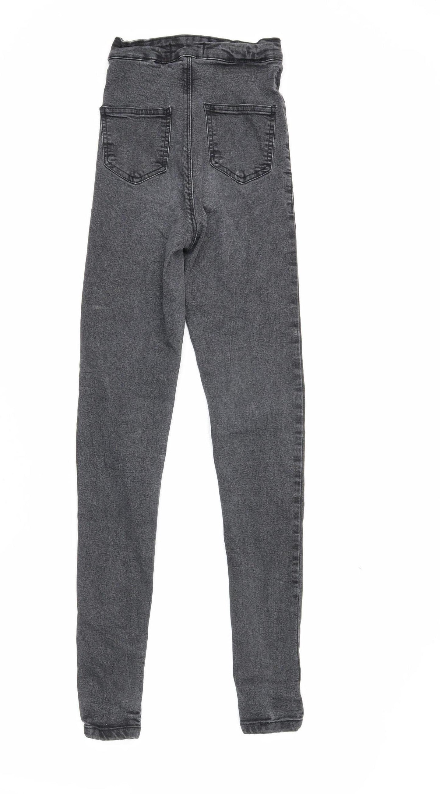 PrettyLittleThing Womens Black Disco Jeans Size 4