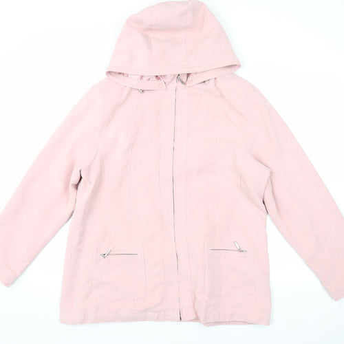Berkertex Women’s Pink Hooded Jacket, Size 14