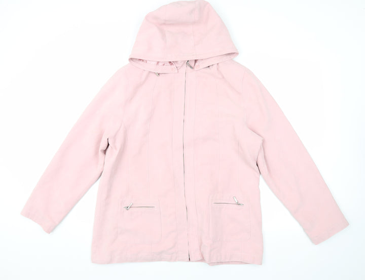 Berkertex Women’s Pink Hooded Jacket, Size 14