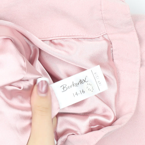 Berkertex Women’s Pink Hooded Jacket, Size 14