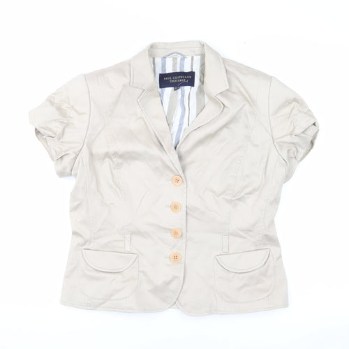 Paul Costelloe Beige Blazer, Women, Size 12 - Elegant & Chic