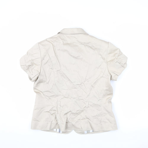 Paul Costelloe Beige Blazer, Women, Size 12 - Elegant & Chic