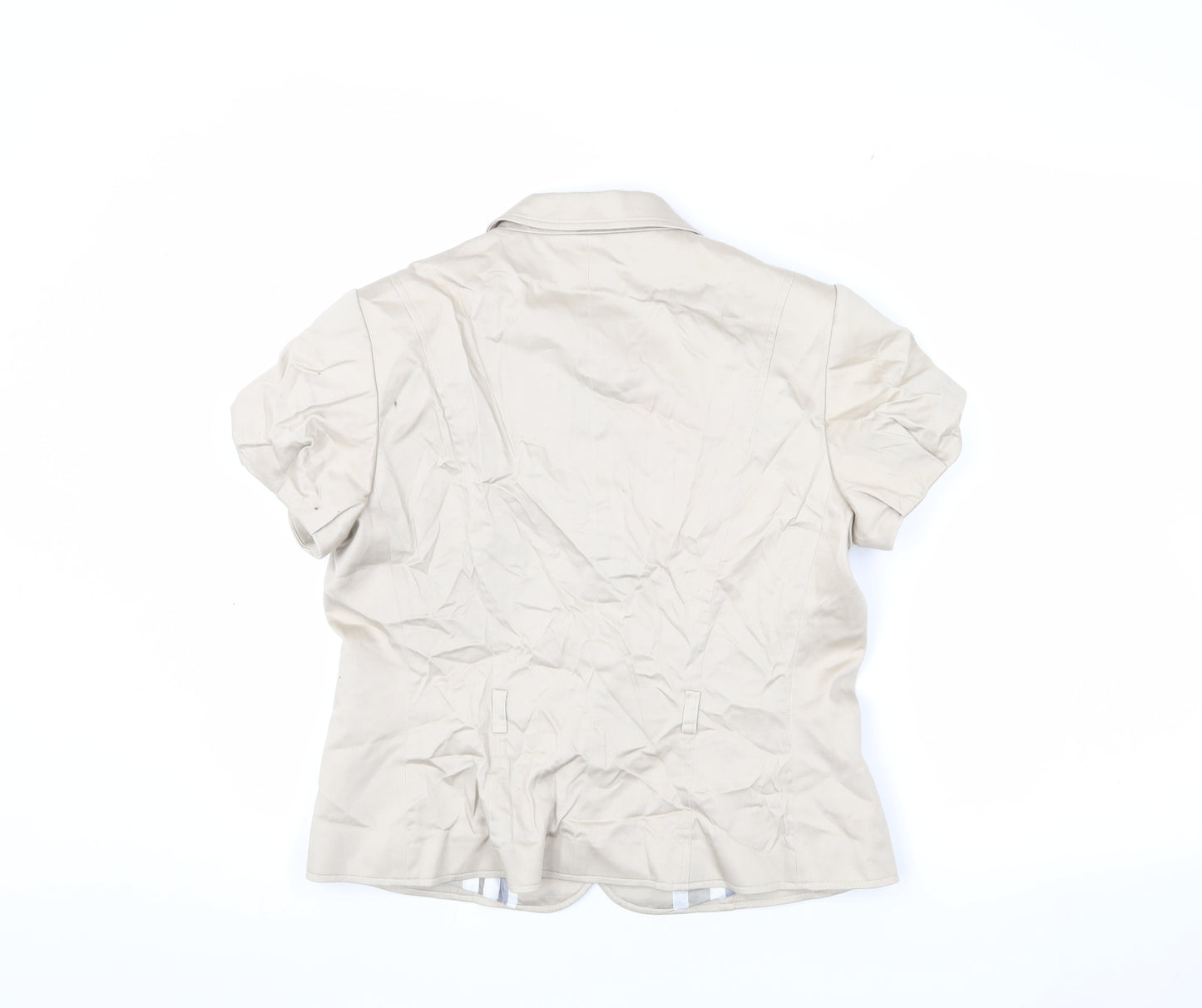 Paul Costelloe Beige Blazer, Women, Size 12 - Elegant & Chic