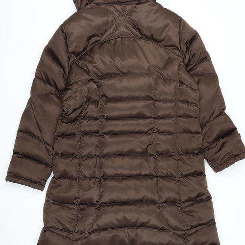 Marvin Richards Women's Brown Long Puffer Coat L