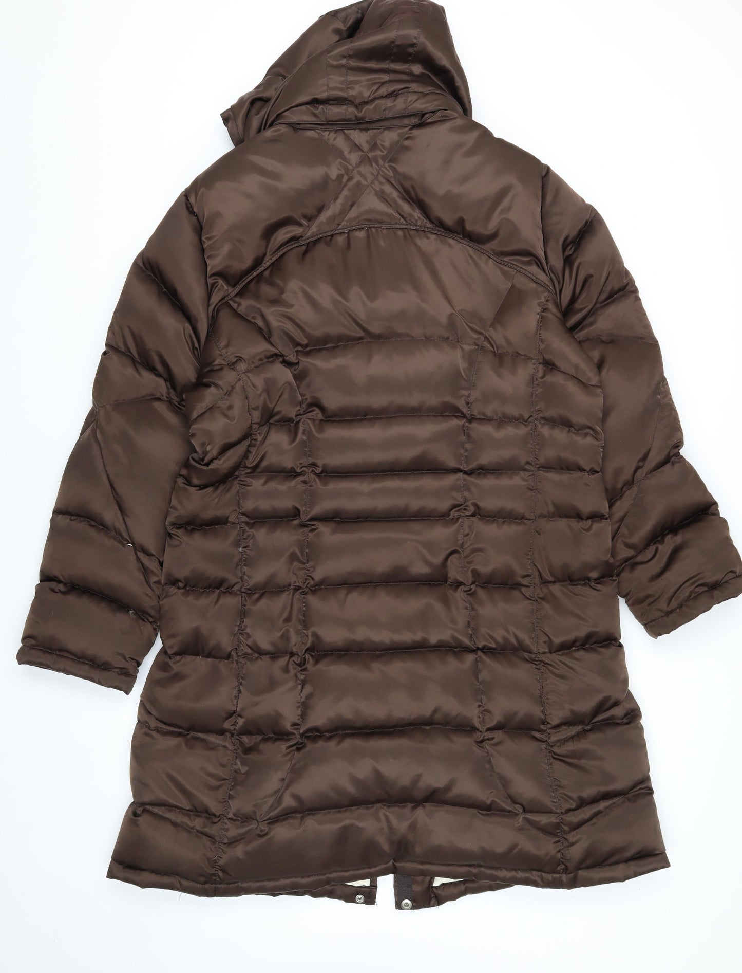 Marvin Richards Women's Brown Long Puffer Coat L