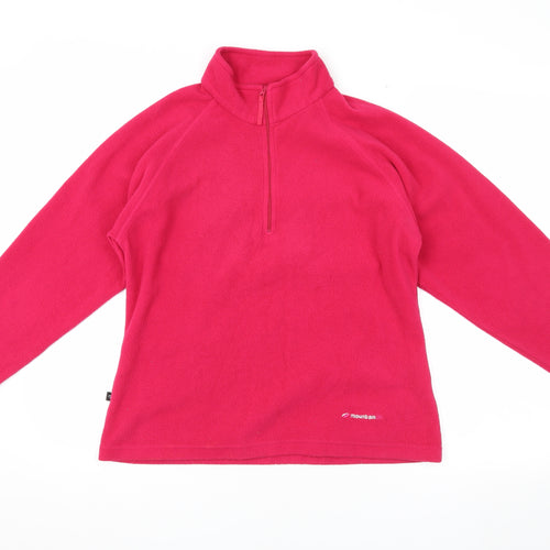 Mountainlife Women's Red Fleece Pullover Sweatshirt, Size 10