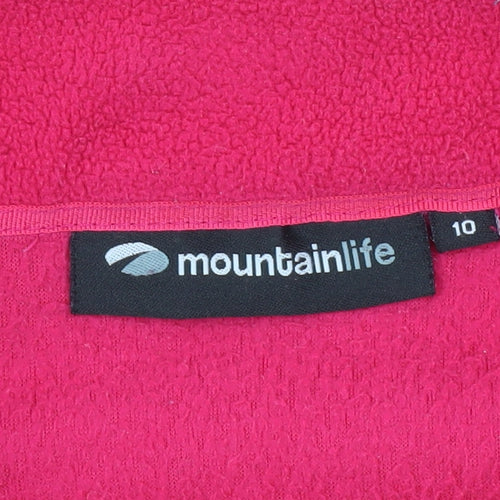 Mountainlife Women's Red Fleece Pullover Sweatshirt, Size 10