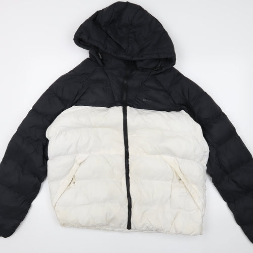 Mountain Warehouse Women's Black/White Puffer Jacket Size 16
