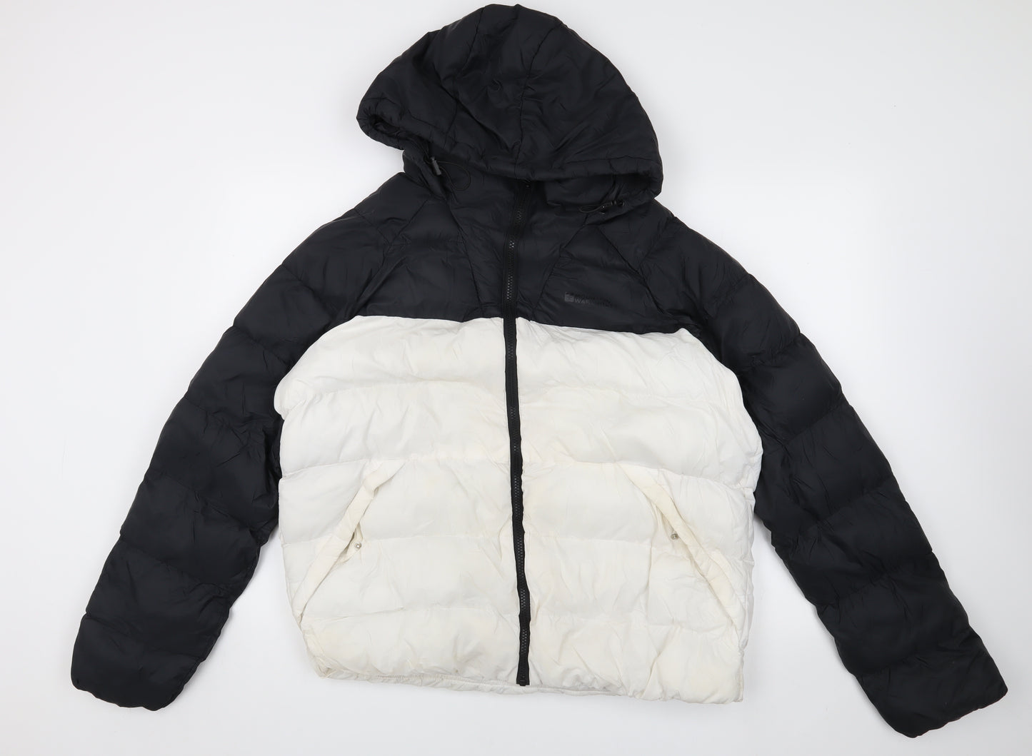 Mountain Warehouse Women's Black/White Puffer Jacket Size 16
