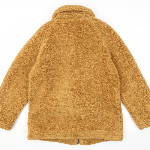 Topshop Women's Brown Mid-Length Casual Coat S