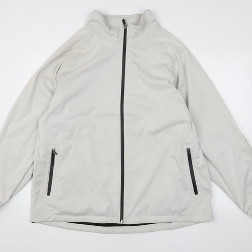 Firethorn Men's 2XL White Basic Jacket with Zip
