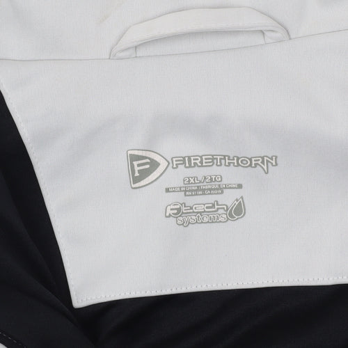 Firethorn Men's 2XL White Basic Jacket with Zip