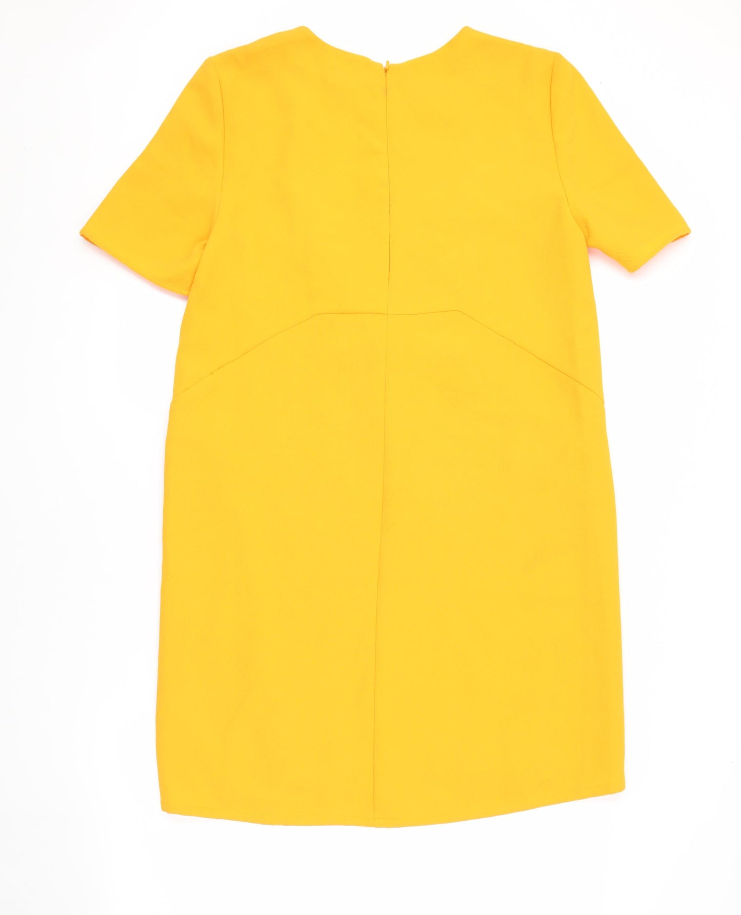 Whistles Women's Yellow Short Sleeve Shift Dress