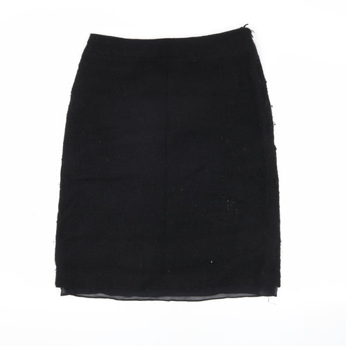 Banana Republic Women's Black Wool Pencil Skirt Size 10