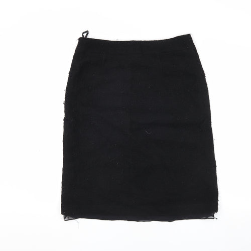 Banana Republic Women's Black Wool Pencil Skirt Size 10