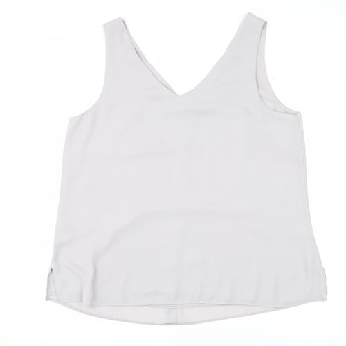 Wallis Women’s White V-Neck Tank Top Size 16