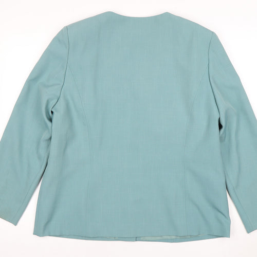 EWM Women's Blue Suit Jacket Size 18