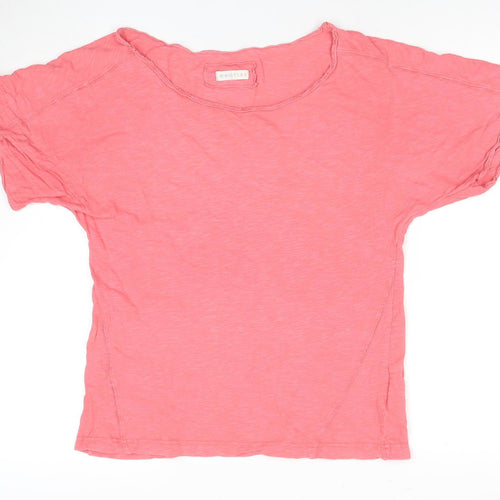 Whistles Women’s Pink Cotton Top, Size M