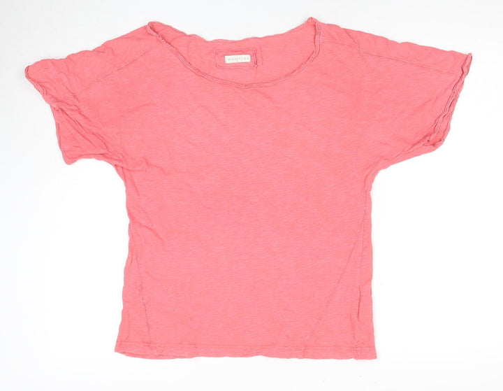Whistles Women’s Pink Cotton Top, Size M