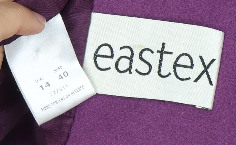 Eastex Women's Purple Wool Overcoat Size 14