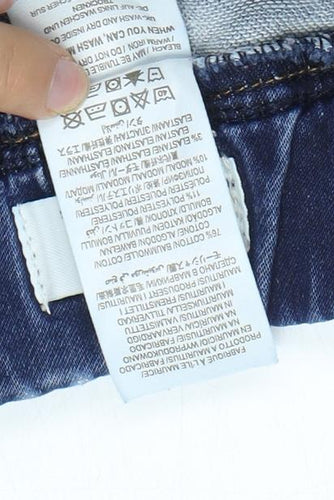 Boden Boys Blue Skinny Jeans 11 Years Cotton Blend Kids