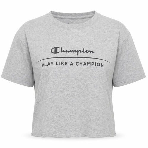 Champion Grey T-Shirt Unisex S Casual Crew Neck