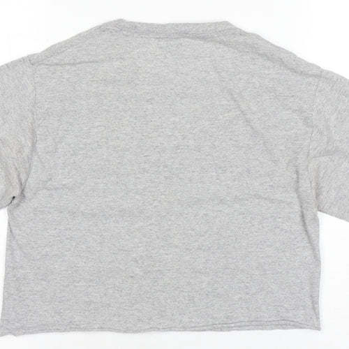Champion Grey T-Shirt Unisex S Casual Crew Neck