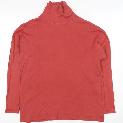 Laura Ashley Women's Red Roll Neck T-Shirt Small