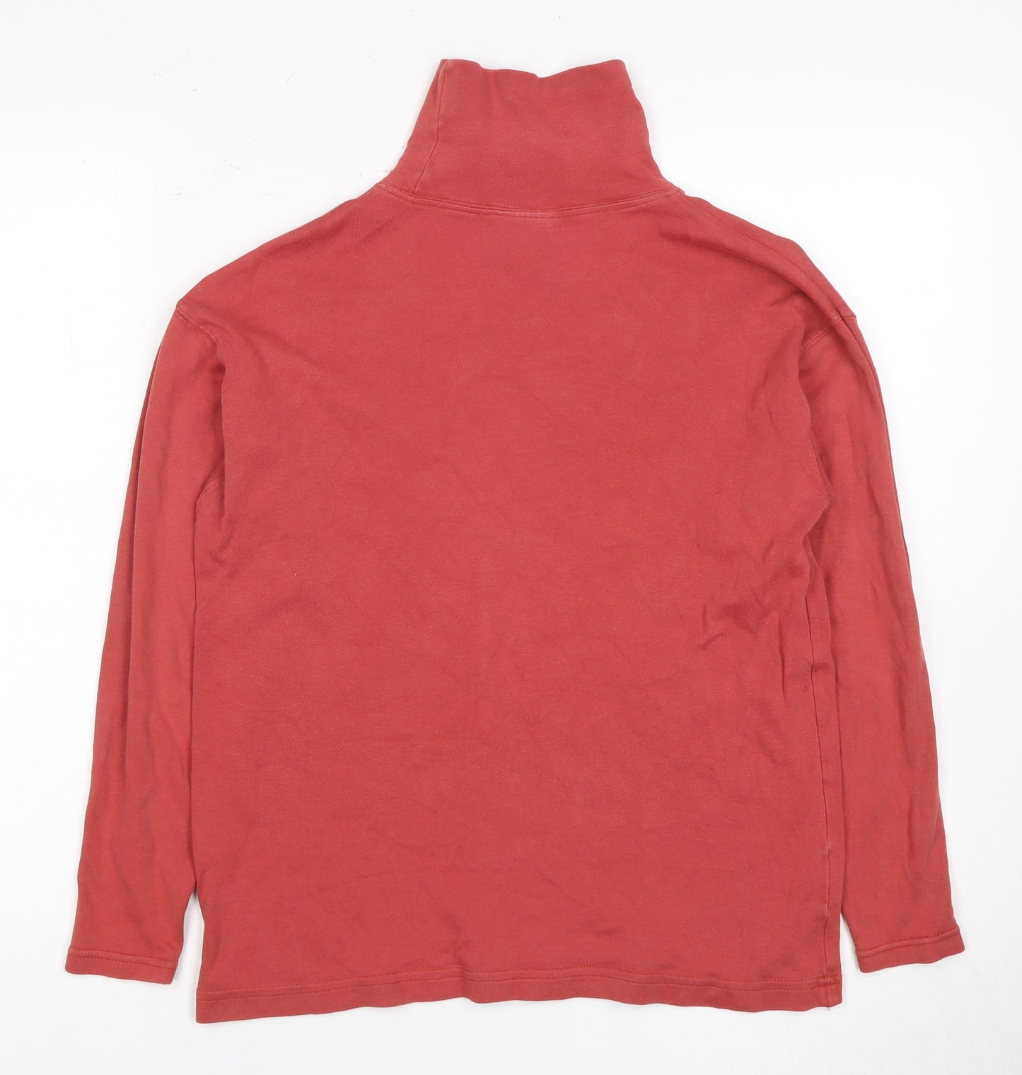 Laura Ashley Women's Red Roll Neck T-Shirt Small