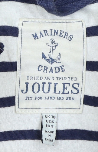 Joules Women's Yellow Puffer Waistcoat, Size 10, Nautical Style