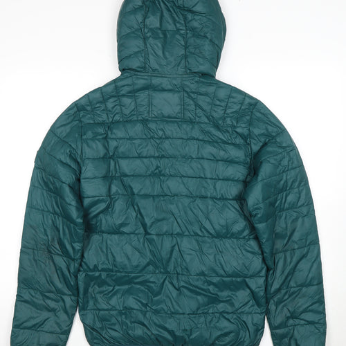Jack & Jones Men's Green S Puffer Jacket Hooded