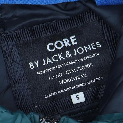 Jack & Jones Men's Green S Puffer Jacket Hooded