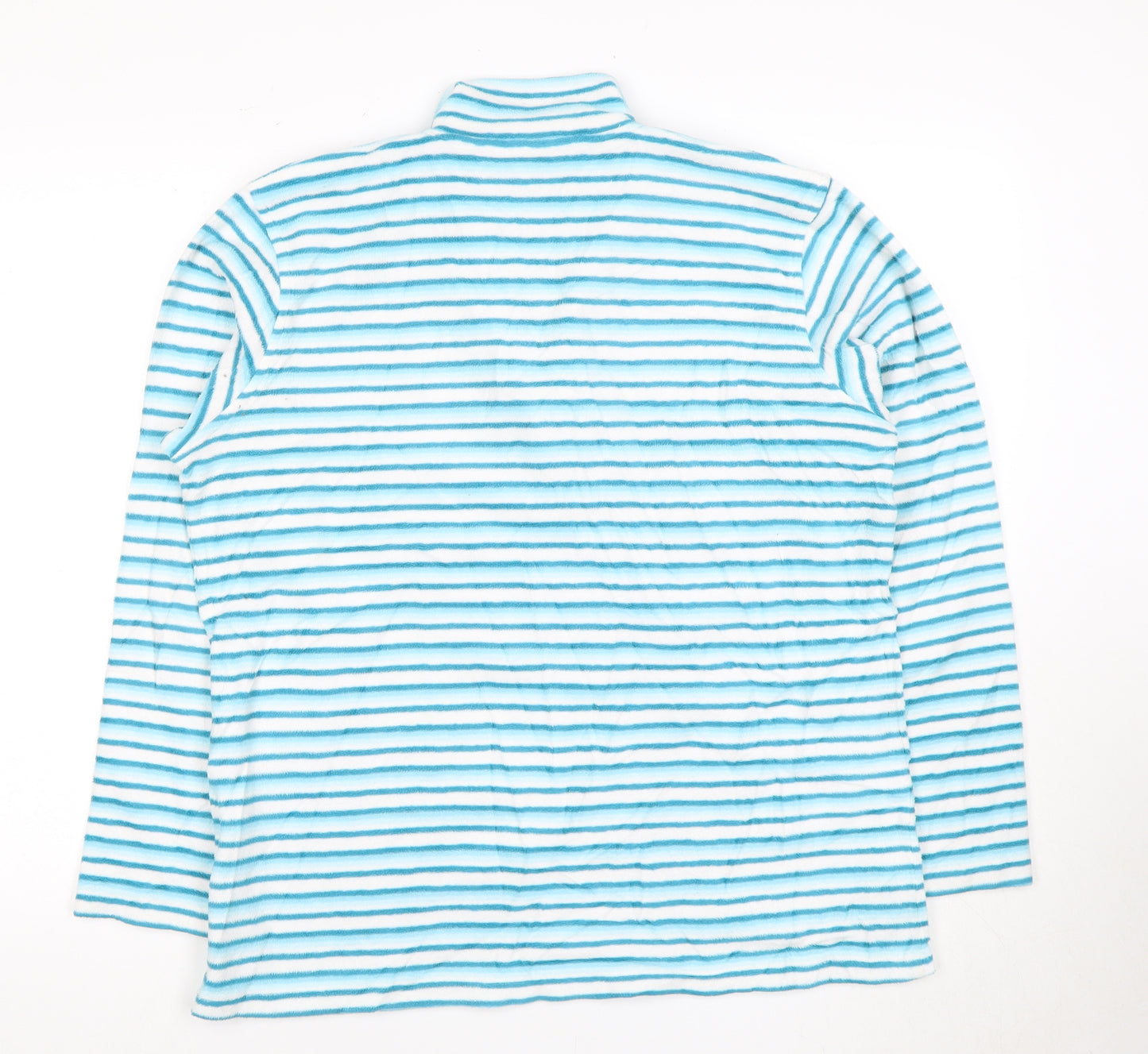 Craghoppers Women's Blue Striped Sweatshirt Size 16