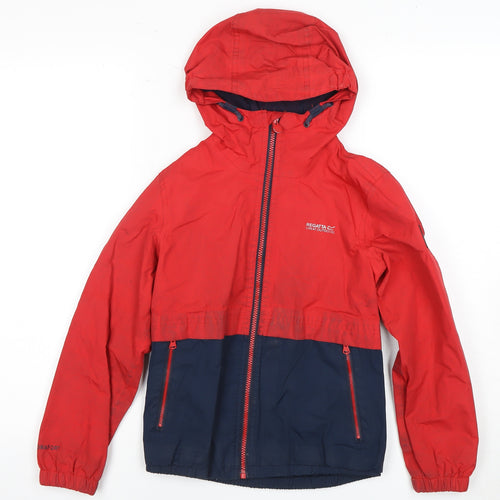 Regatta Boys Red Hooded Windbreaker Jacket 11-12 Years