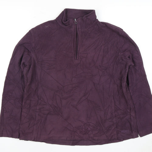 Gelert Women's Purple Fleece Pullover Sweatshirt, Size 12